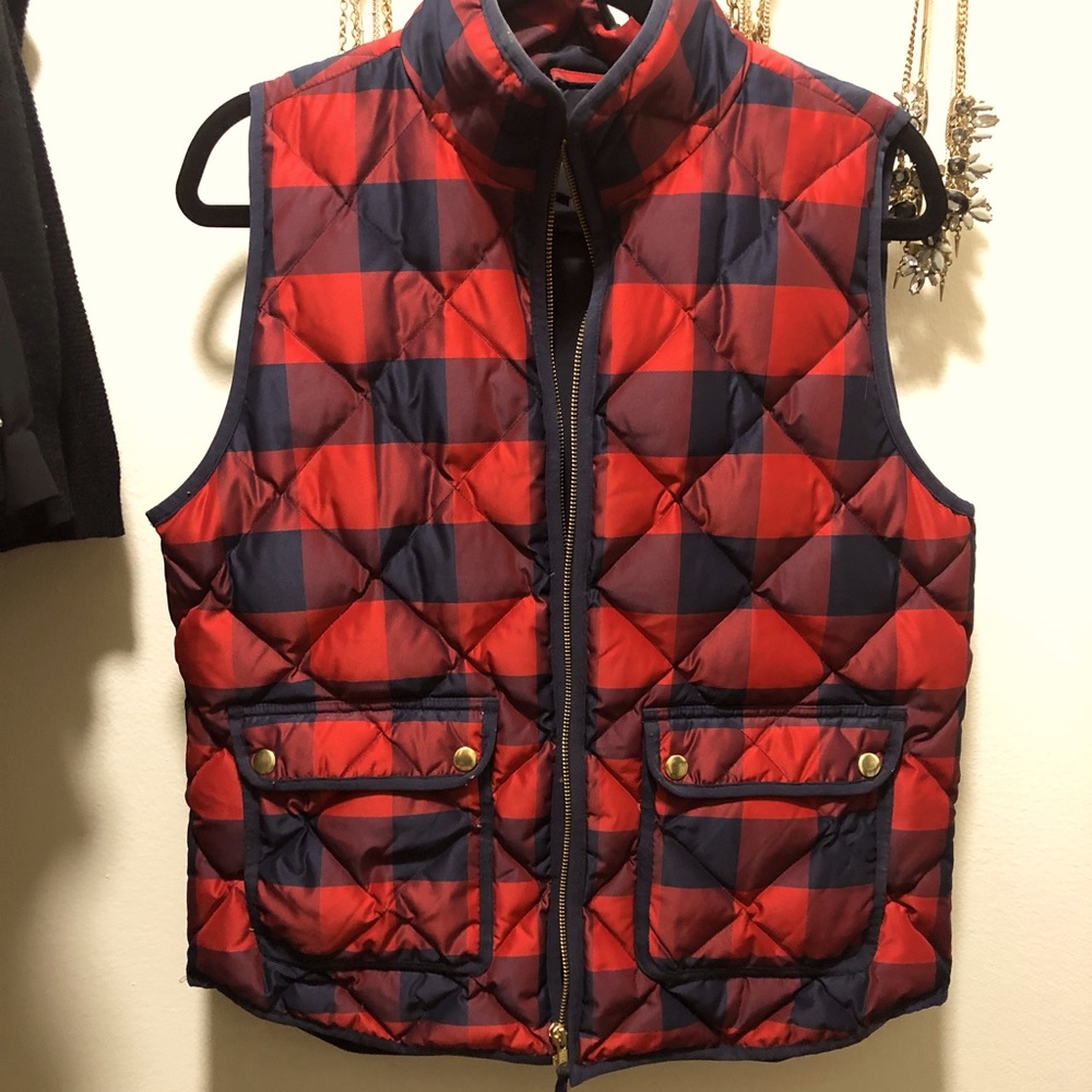 J Crew gingham vest